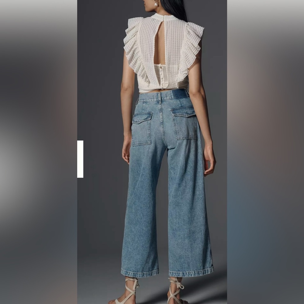 AMO Diana High-Rise
Crop Wide-Leg Cotton
Hemp Jeans